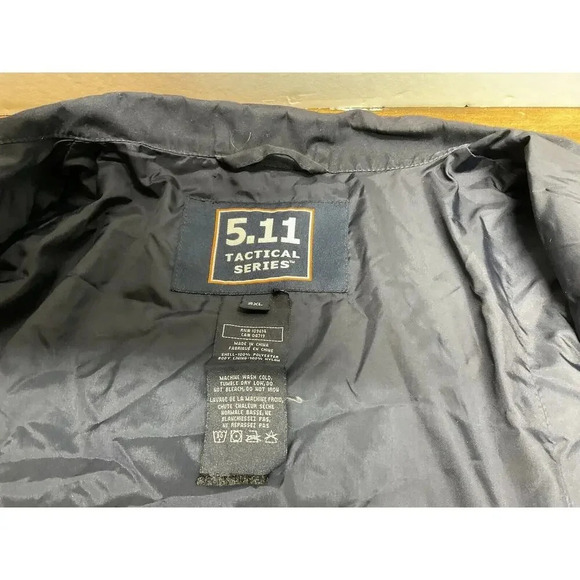 5.11 Tactical Series Coat Jacket Adult 2XL Navy Blue MultiPocket - Picture 10 of 13